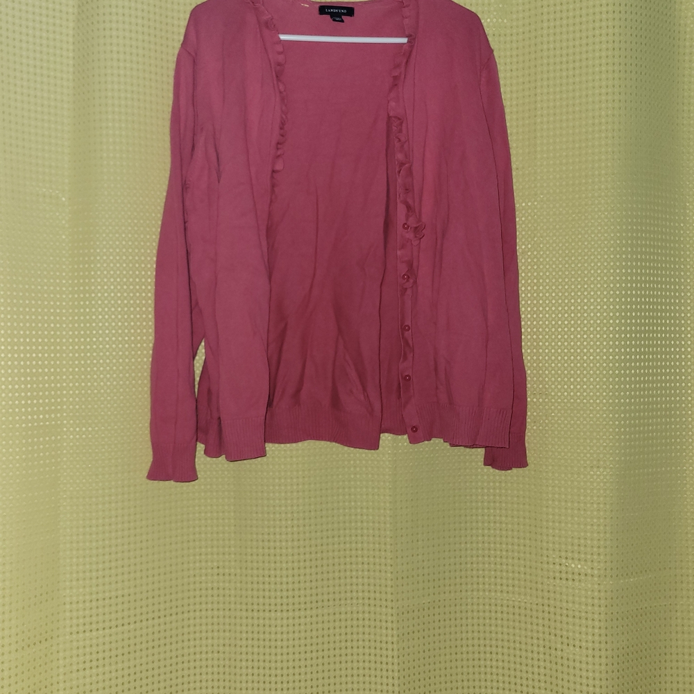 Lands' End Rose Cardigan